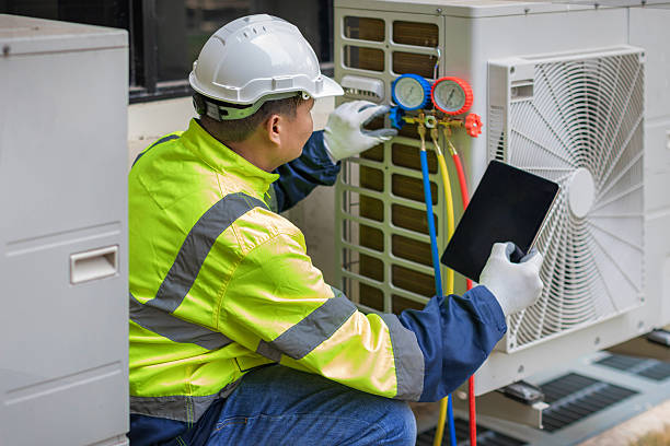 Professional Hvac technician working in Prospect Park, NJ